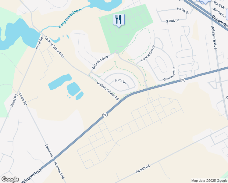 map of restaurants, bars, coffee shops, grocery stores, and more near 9169 Sam Lucas Road in Georgetown