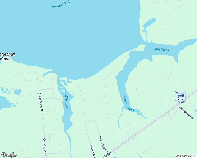 map of restaurants, bars, coffee shops, grocery stores, and more near 5652 Beach Haven Road in East New Market