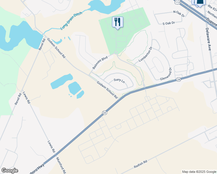 map of restaurants, bars, coffee shops, grocery stores, and more near 9169 Sam Lucas Road in Georgetown