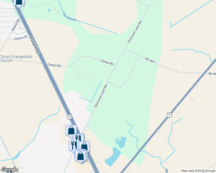 map of restaurants, bars, coffee shops, grocery stores, and more near 28636 Discount Land Road in Laurel