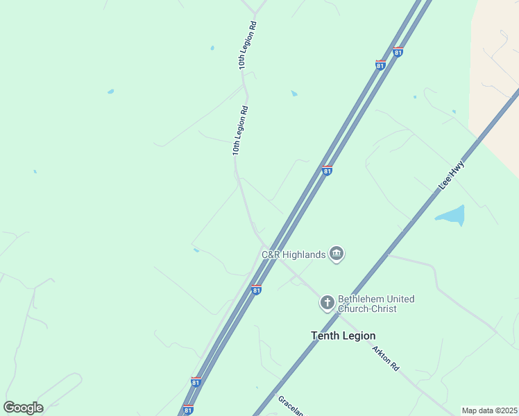 map of restaurants, bars, coffee shops, grocery stores, and more near 460 10th Legion Road in Broadway