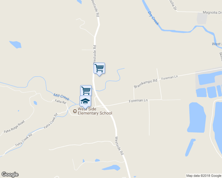 map of restaurants, bars, coffee shops, grocery stores, and more near 2642 Westside Road in Healdsburg