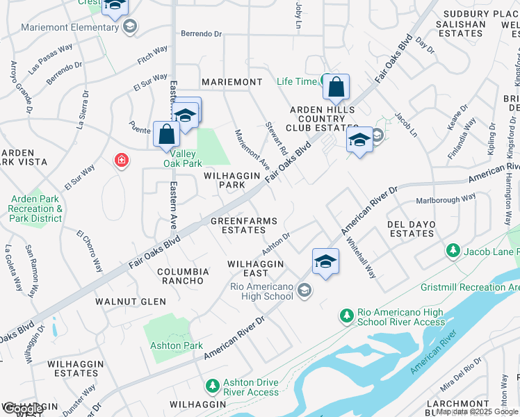 map of restaurants, bars, coffee shops, grocery stores, and more near 936 Saverien Drive in Sacramento