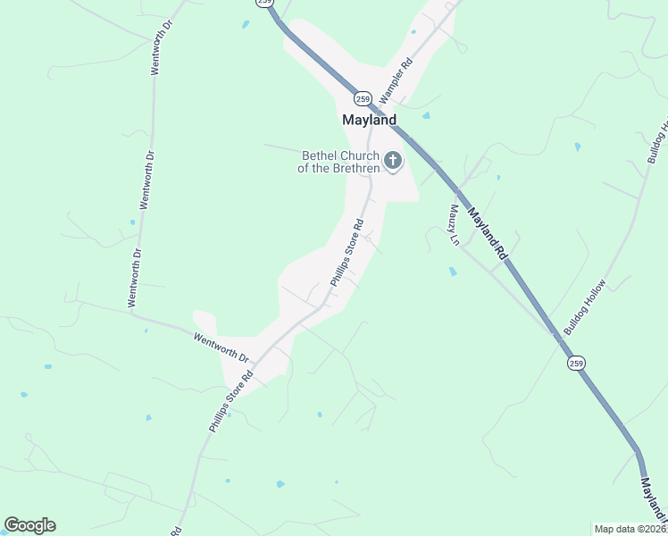 map of restaurants, bars, coffee shops, grocery stores, and more near 11093 Phillips Store Road in Broadway