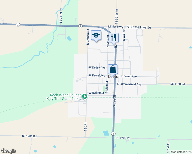 map of restaurants, bars, coffee shops, grocery stores, and more near 205 West Fewel Avenue in Leeton