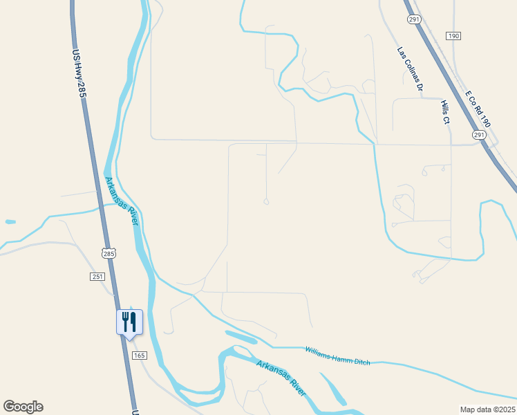 map of restaurants, bars, coffee shops, grocery stores, and more near in Salida