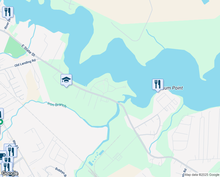 map of restaurants, bars, coffee shops, grocery stores, and more near 10018 Iron Pointe Drive in Millsboro