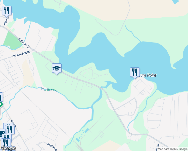 map of restaurants, bars, coffee shops, grocery stores, and more near 10020 Iron Pointe Drive Extension in Millsboro