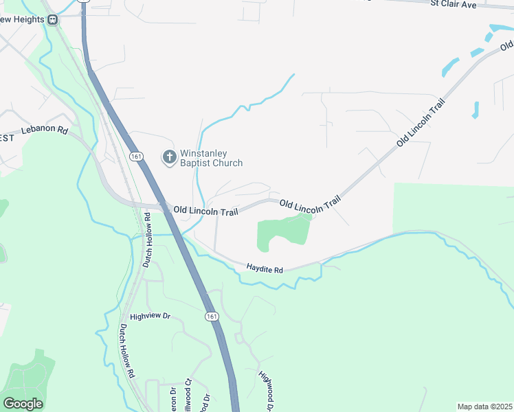 map of restaurants, bars, coffee shops, grocery stores, and more near 9632 Old Lincoln Trail in Fairview Heights