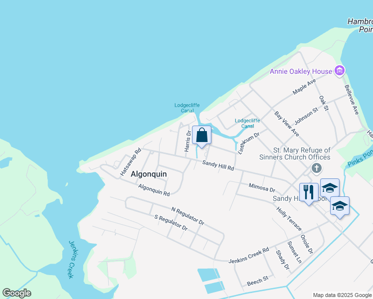 map of restaurants, bars, coffee shops, grocery stores, and more near 25 Harris Drive in Cambridge