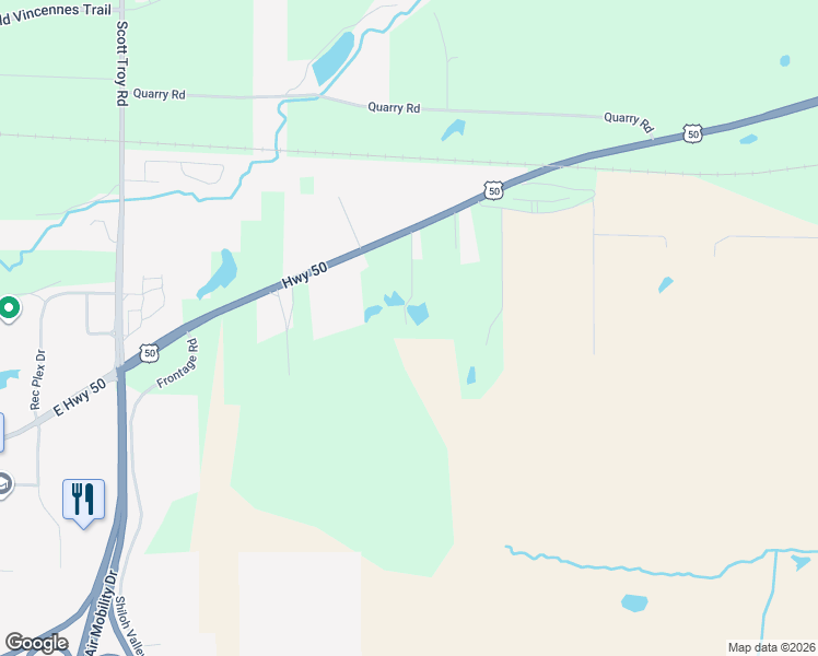 map of restaurants, bars, coffee shops, grocery stores, and more near 9905 Memory Lane in Lebanon