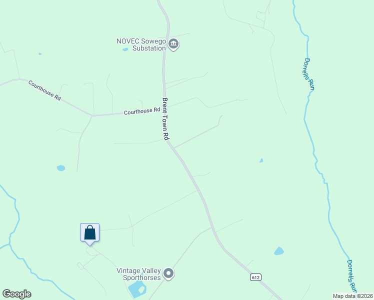 map of restaurants, bars, coffee shops, grocery stores, and more near 10781 Brent Town Road in Catlett