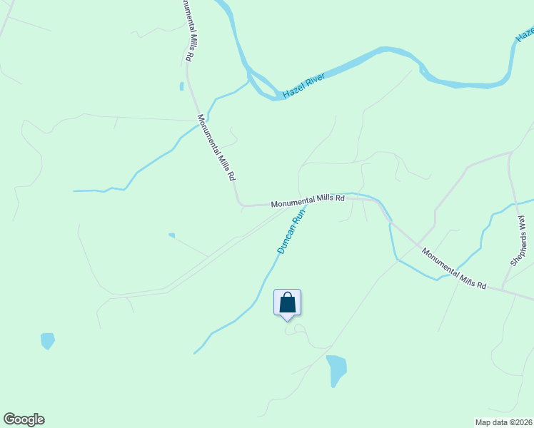 map of restaurants, bars, coffee shops, grocery stores, and more near 8438 Monumental Mills Road in Rixeyville