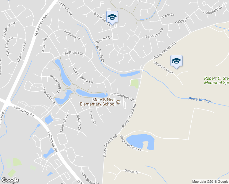 map of restaurants, bars, coffee shops, grocery stores, and more near 5001 Edenvale Court in Waldorf
