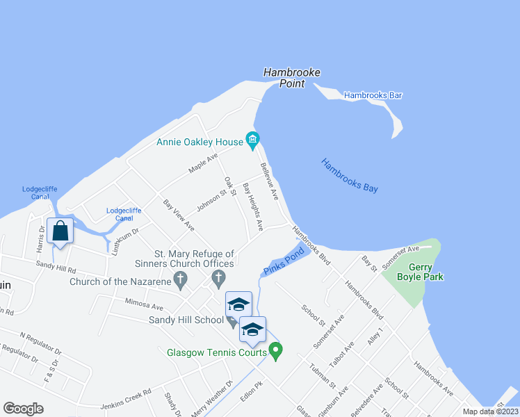 map of restaurants, bars, coffee shops, grocery stores, and more near 5 Bay Heights Avenue in Cambridge