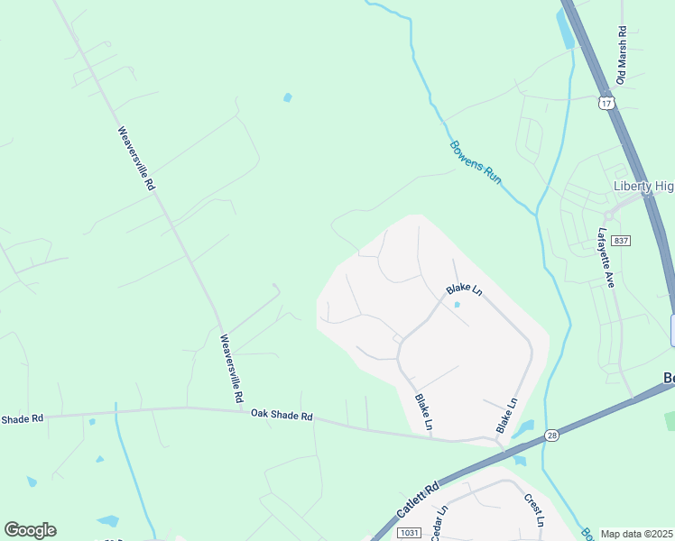 map of restaurants, bars, coffee shops, grocery stores, and more near 10911 Bristol Place in Bealeton