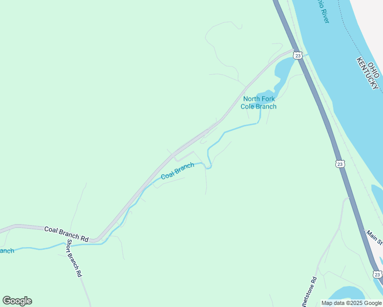 map of restaurants, bars, coffee shops, grocery stores, and more near Sonia Lane in Greenup