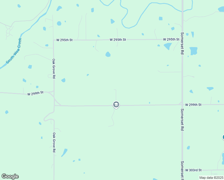 map of restaurants, bars, coffee shops, grocery stores, and more near 16720 West 299th Street in Paola