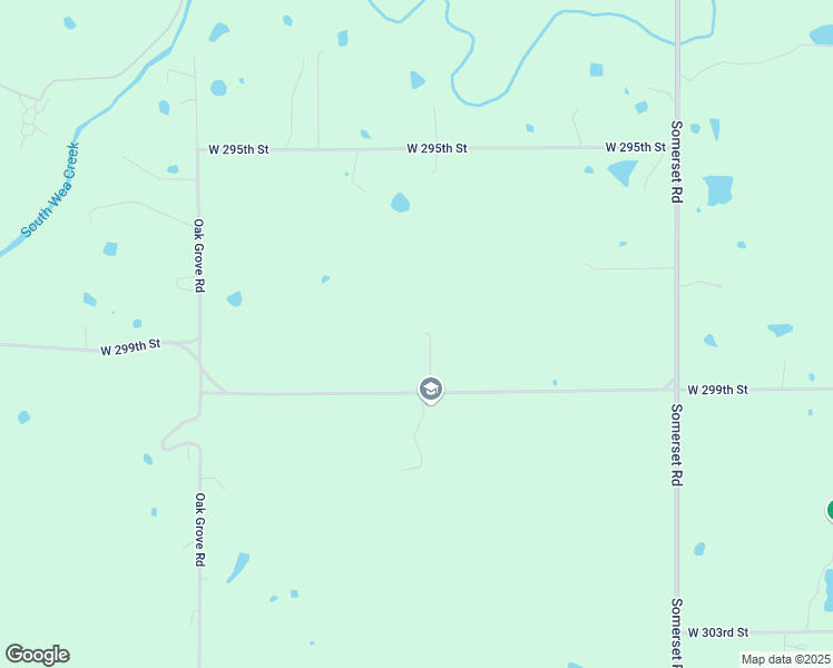 map of restaurants, bars, coffee shops, grocery stores, and more near 16720 West 299th Street in Paola