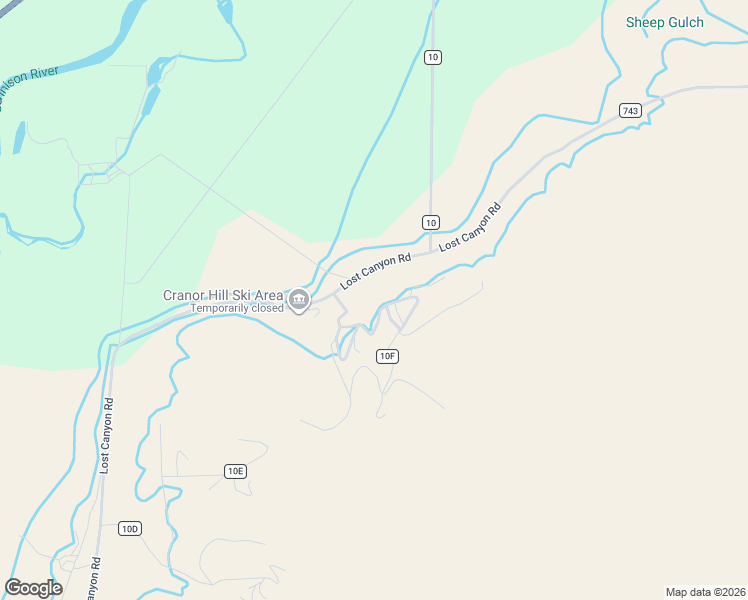 map of restaurants, bars, coffee shops, grocery stores, and more near 245 County Road 10F in Gunnison