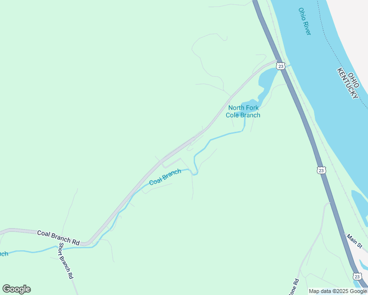 map of restaurants, bars, coffee shops, grocery stores, and more near Sonia Lane in Greenup