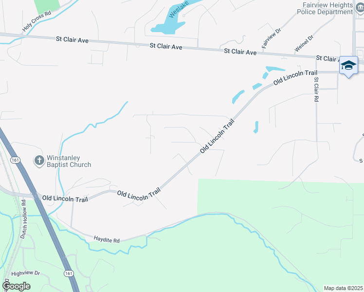 map of restaurants, bars, coffee shops, grocery stores, and more near 12 Hill Drive in Fairview Heights