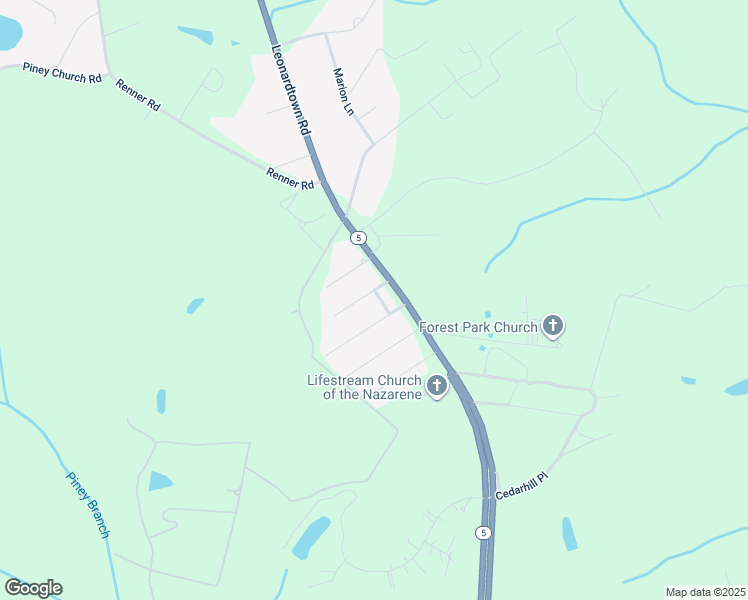 map of restaurants, bars, coffee shops, grocery stores, and more near 12801 Jones Lane in Waldorf