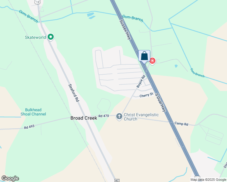 map of restaurants, bars, coffee shops, grocery stores, and more near 9873 Loblolly Avenue in Laurel