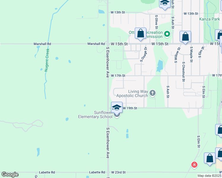 map of restaurants, bars, coffee shops, grocery stores, and more near 29 Westwood Circle in Ottawa