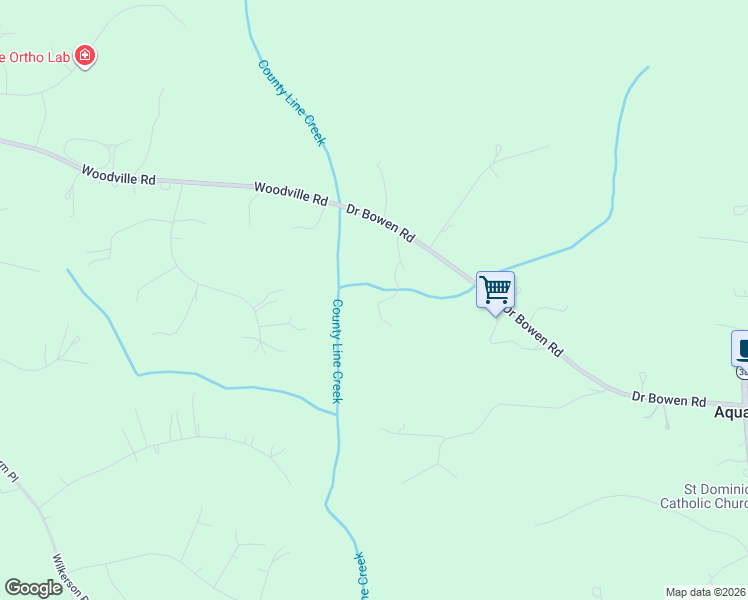 map of restaurants, bars, coffee shops, grocery stores, and more near 15407 Doctor Bowen Road in Brandywine