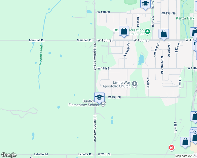 map of restaurants, bars, coffee shops, grocery stores, and more near 29 Westwood Circle in Ottawa