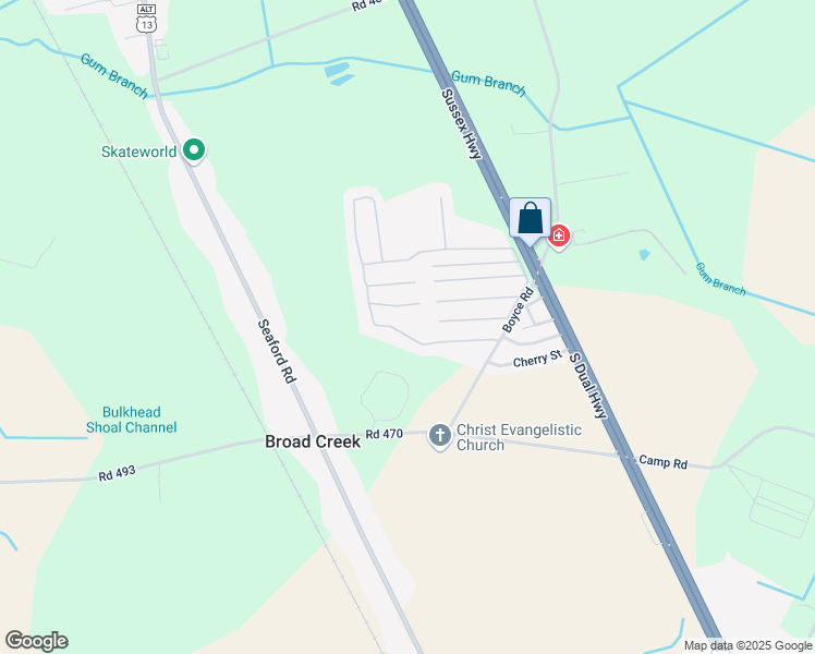 map of restaurants, bars, coffee shops, grocery stores, and more near 9873 Loblolly Avenue in Laurel