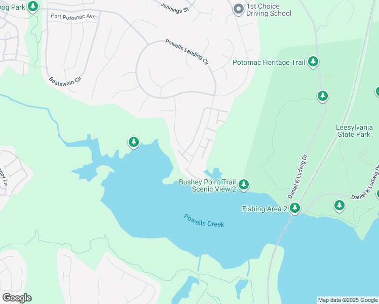map of restaurants, bars, coffee shops, grocery stores, and more near 16687 Danridge Manor Drive in Woodbridge