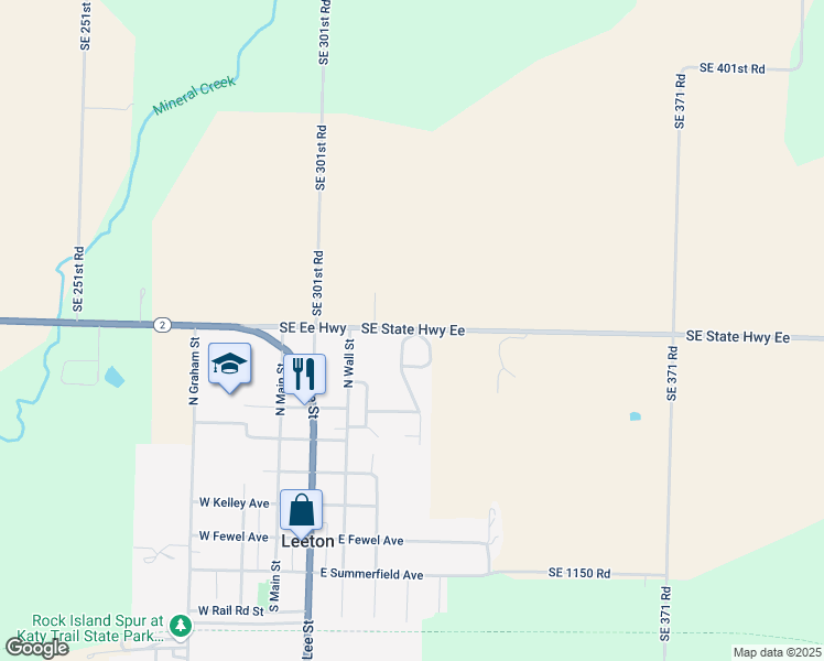 map of restaurants, bars, coffee shops, grocery stores, and more near 525 Oneal Drive in Leeton