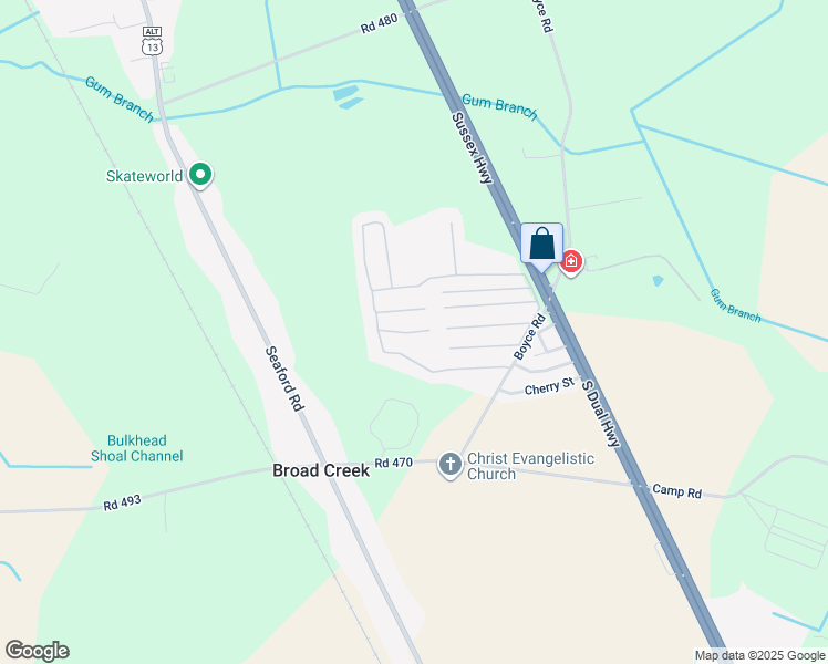 map of restaurants, bars, coffee shops, grocery stores, and more near 9830 Yew Drive in Laurel