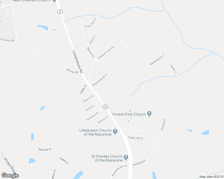 map of restaurants, bars, coffee shops, grocery stores, and more near 4934 Leonardtown Road in Waldorf