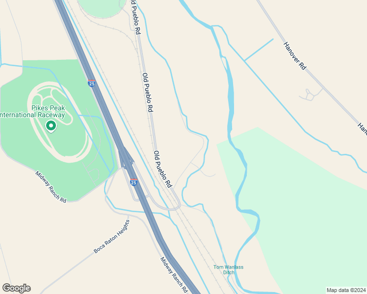 map of restaurants, bars, coffee shops, grocery stores, and more near 16990 Old Pueblo Road in Fountain