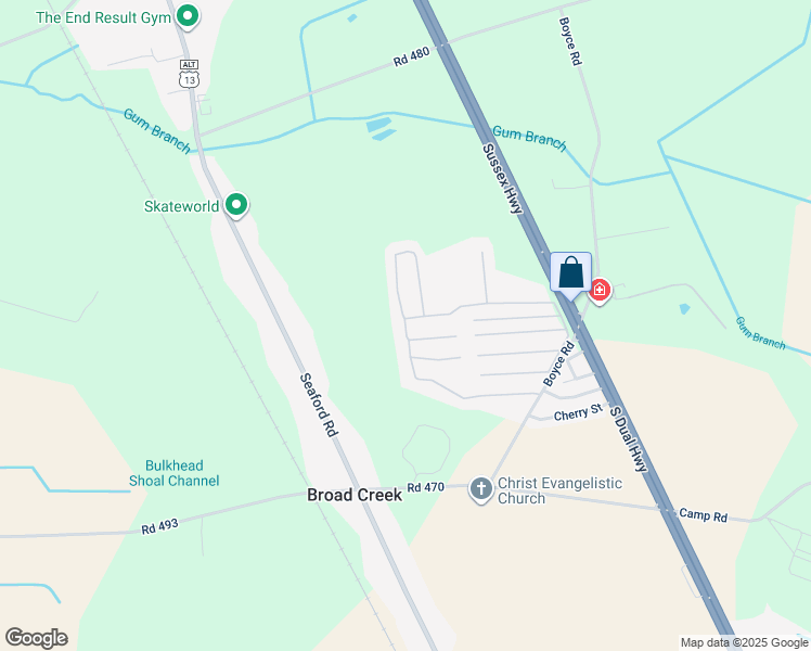map of restaurants, bars, coffee shops, grocery stores, and more near 9790 Loblolly Avenue in Laurel