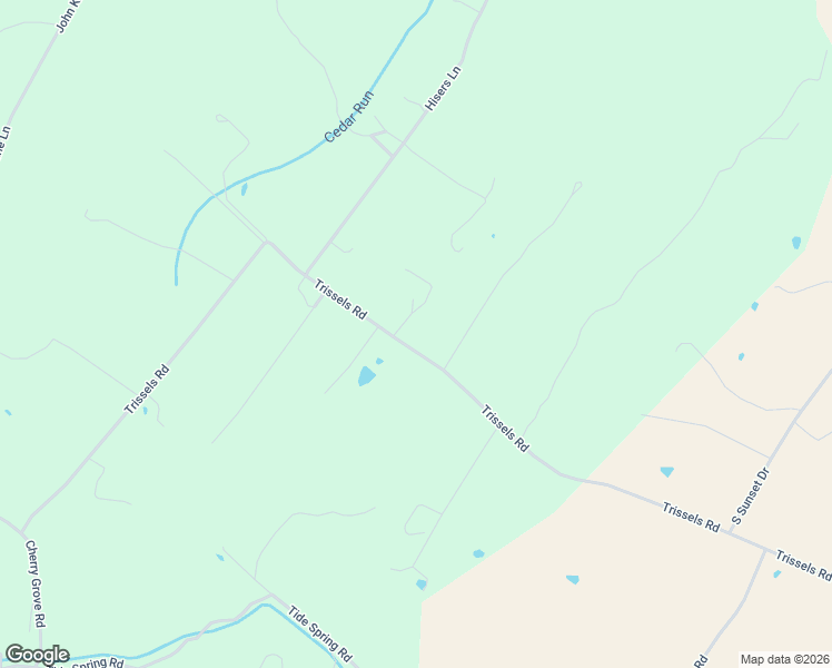 map of restaurants, bars, coffee shops, grocery stores, and more near 9503 Trissels Road in Broadway