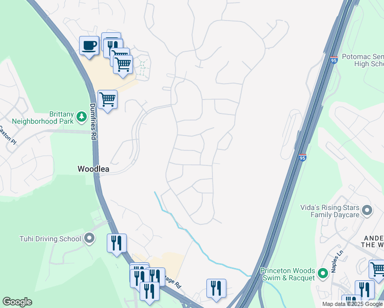 map of restaurants, bars, coffee shops, grocery stores, and more near 3724 Detrick Tr in Montclair