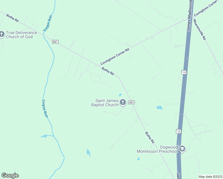map of restaurants, bars, coffee shops, grocery stores, and more near 7305 Foxville Turn in Bealeton