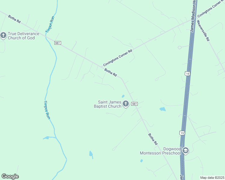 map of restaurants, bars, coffee shops, grocery stores, and more near 7305 Foxville Turn in Bealeton