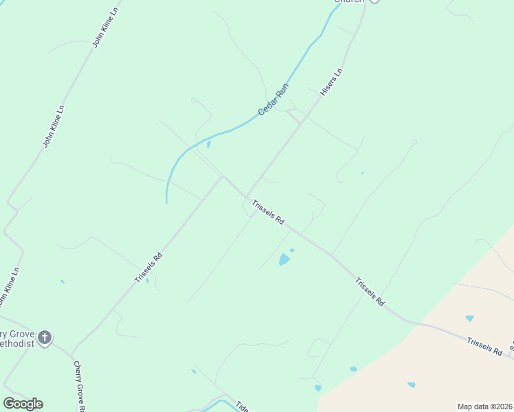 map of restaurants, bars, coffee shops, grocery stores, and more near 9503 Trissels Road in Broadway