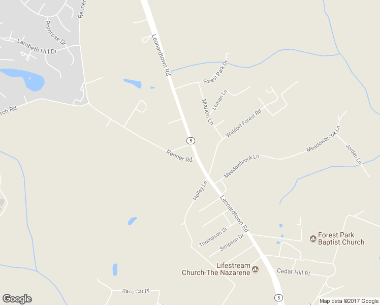 map of restaurants, bars, coffee shops, grocery stores, and more near 4771 Leonardtown Road in Waldorf