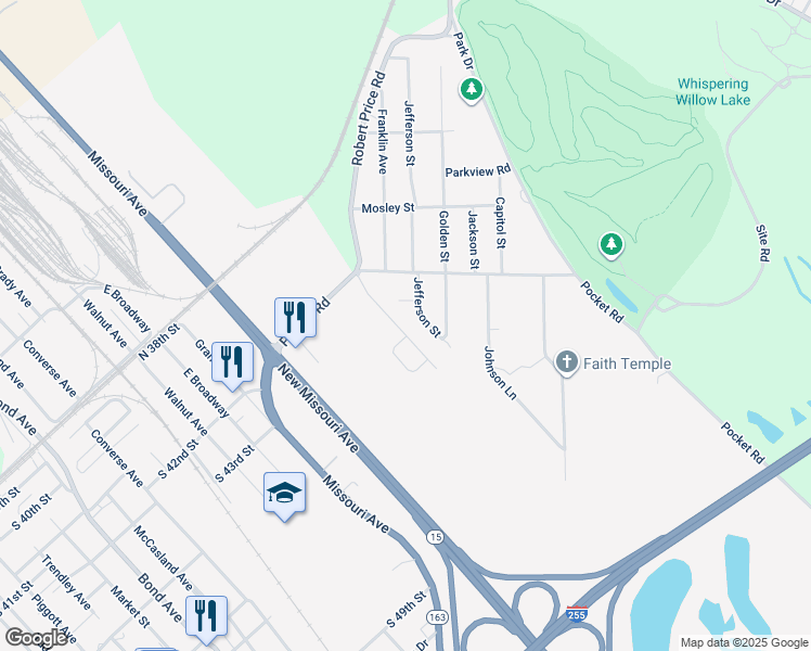 map of restaurants, bars, coffee shops, grocery stores, and more near 4005 Alcoa Drive in Alorton