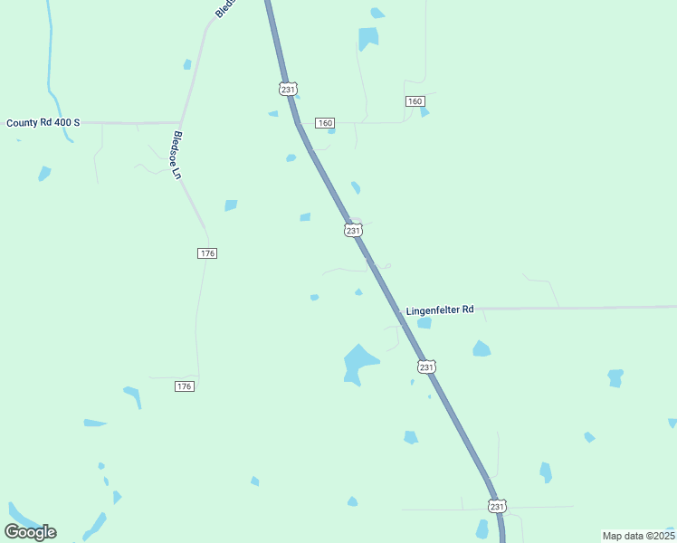map of restaurants, bars, coffee shops, grocery stores, and more near 6647 U.S. 231 in Loogootee