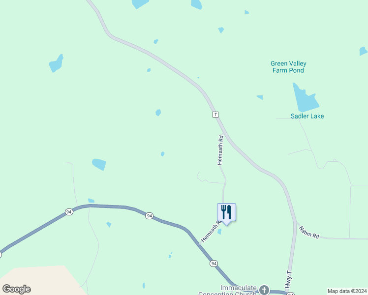 map of restaurants, bars, coffee shops, grocery stores, and more near 6001 Highway T in Augusta