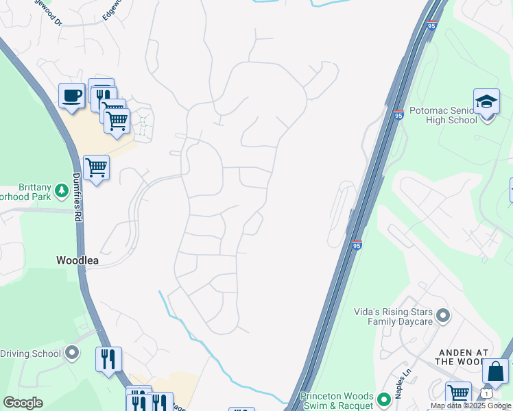map of restaurants, bars, coffee shops, grocery stores, and more near 17256 Four Seasons Drive in Montclair