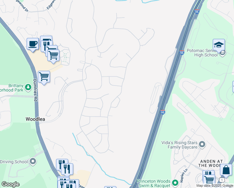 map of restaurants, bars, coffee shops, grocery stores, and more near 17256 Four Seasons Drive in Montclair