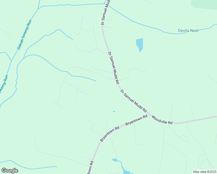 map of restaurants, bars, coffee shops, grocery stores, and more near 4315 Doctor Samuel Mudd Road in Waldorf